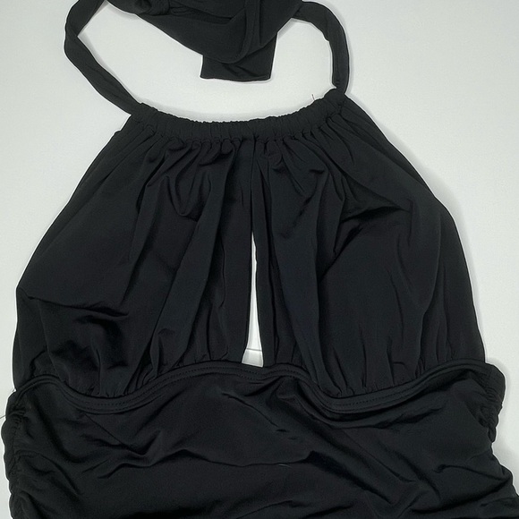 La Vie En Rose Black Halter Swim Top - Picture 4 of 6